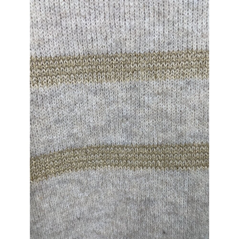 Grace & Karen Beige & Gold Striped Oversized Sweater Dress Womens Size 1X - Picture 4 of 11